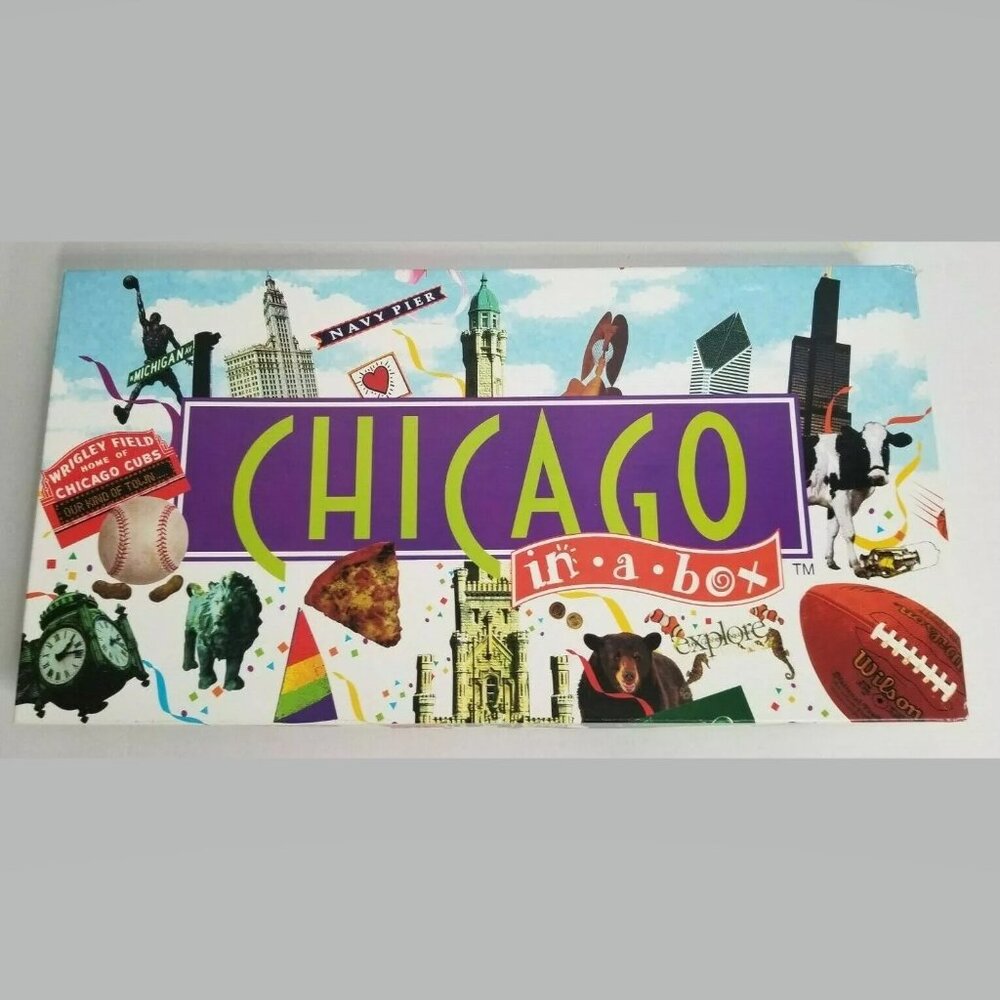 Chicago In A Box Monopoly Late for the Sky Board Game Windy City IL Landmark Ed.